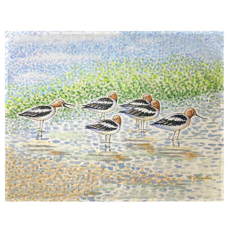 Ensemble de napperons 4 pièces Summer Avocets