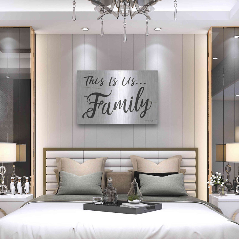 «This is us .. Family» par Cindy Jacobs, art mural en métal, H 24 po x l 36 po
