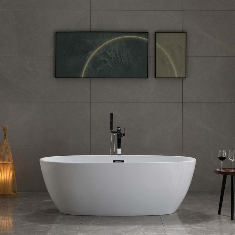 Toulouse 66.9'' x 31.4'' Soaking Acrylic Bathtub