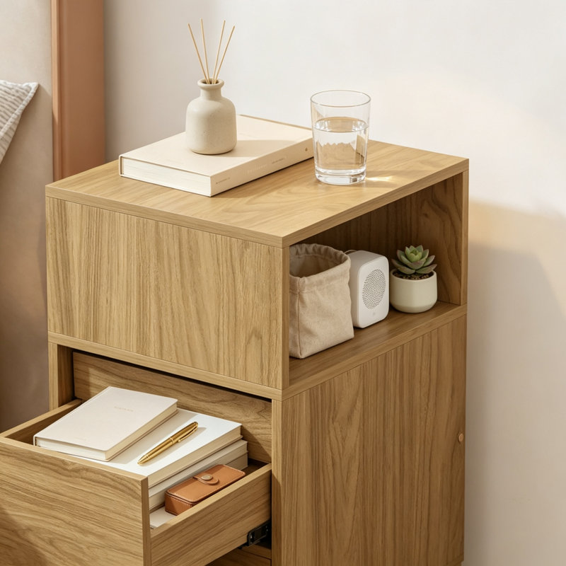 25 cm W Bedside Table