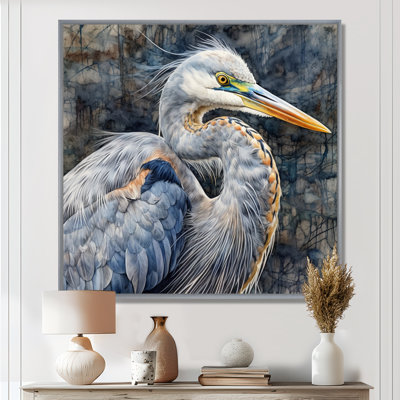 Heron Waterbird I - Heron, art mural