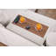 Canapé-lit modulaire en forme de U de 132 po en chenille avec lit coulissant, méridienne de rangement, console avec porte-gobelet rabattable et ports de charge USB Type-C-132427195