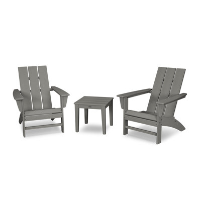 Ensemble 3 pièces POLYWOOD Adirondack moderne
