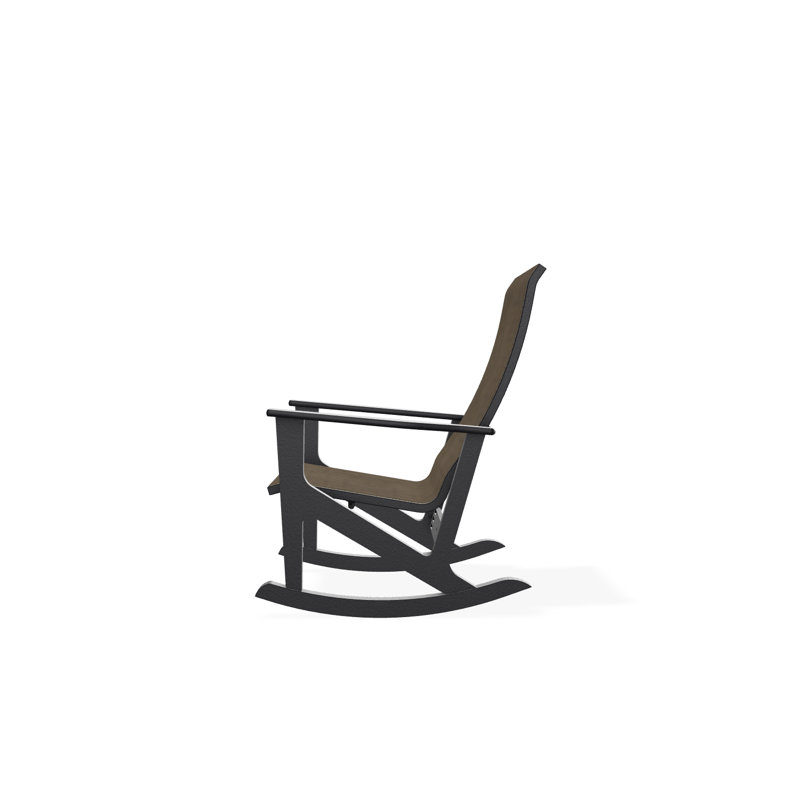 Fauteuil berçant Wexler, Graphite, Étain Augustine
