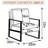 Set of 2 Mid Century Modern Accent Chair with Sturdy Square Metal Frame & Premium Spot-Resistant Microfiber Upholstery,  – Versatile Armchair for Living Room, Bedroom, Office Décor-1348341470