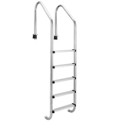 Heavy Duty Stainless Steel Pool Ladder – 2/3/4/5-Step Non-Slip Safety Stairs with Handrails – Rust-Resistant, Inground/Above Ground Compatible, Easy to Assemble, Pool Safety Accessory
