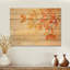 Feuilles d'automne au Canada V - Décoration murale traditionnelle en bois sur bois de pin naturel-2098294747