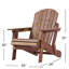 Chaise Adirondack pliante en bois pour l'extérieur-1544462475