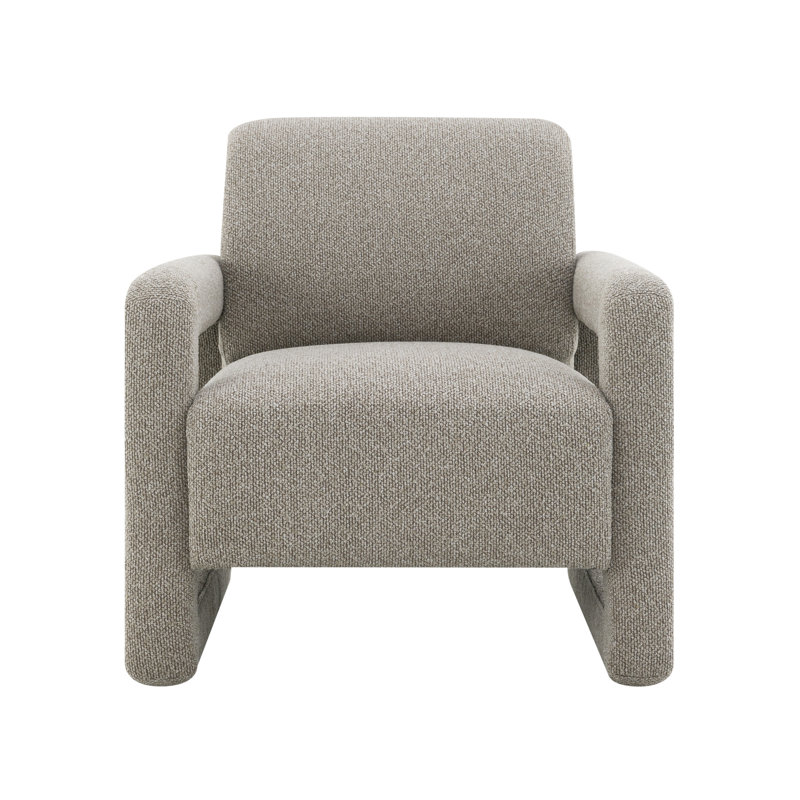 Fauteuil d'appoint en chenille Glenda Grey
