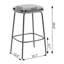 Tabouret de comptoir sans finition 26,8 po Joangela