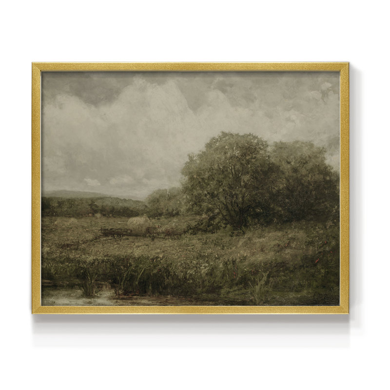 Paysages rétro-DCCX-III-impression encadrée, H 11 po x l 14 po, Or
