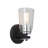 Essex - Bathroom Sconce - Black/Chrome - 1-Light