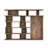 Rustic Bookshelf With Open Wardrobe Section