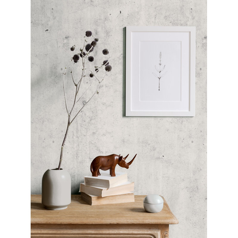 Rouleau de papier peint adhésif L 18 pi x l 24 po, Gris clair