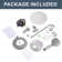 9-Spray Patterns With 1.8 GPM 10 In. Wall Mount Shower System With Two Showerhead In Polished Chrome