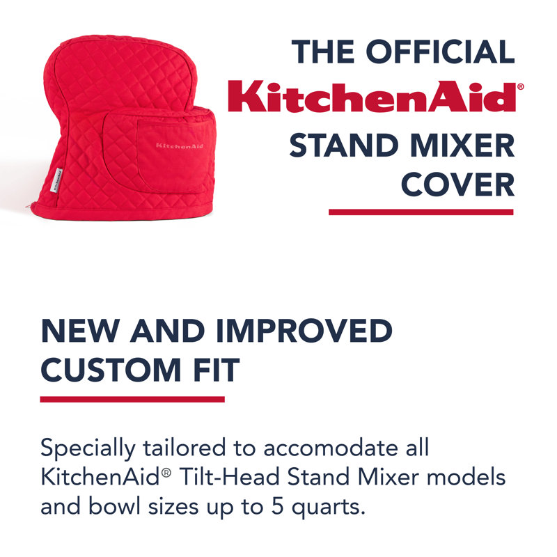 KitchenAid® Quilted Fitted Mixer Cover, Passion Red