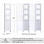 Cloison de style cadre 4 panneaux, blanc pur-1786216538