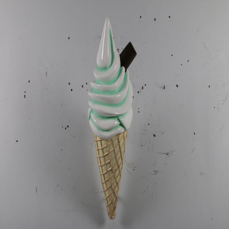 Statue suspendue crème glacée surdimensionnée, Vert menthe