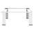 VidaXL Washing Machine Pedestal White