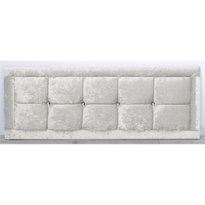 Velazquez Upholstered Headboard, White, Super King (6')