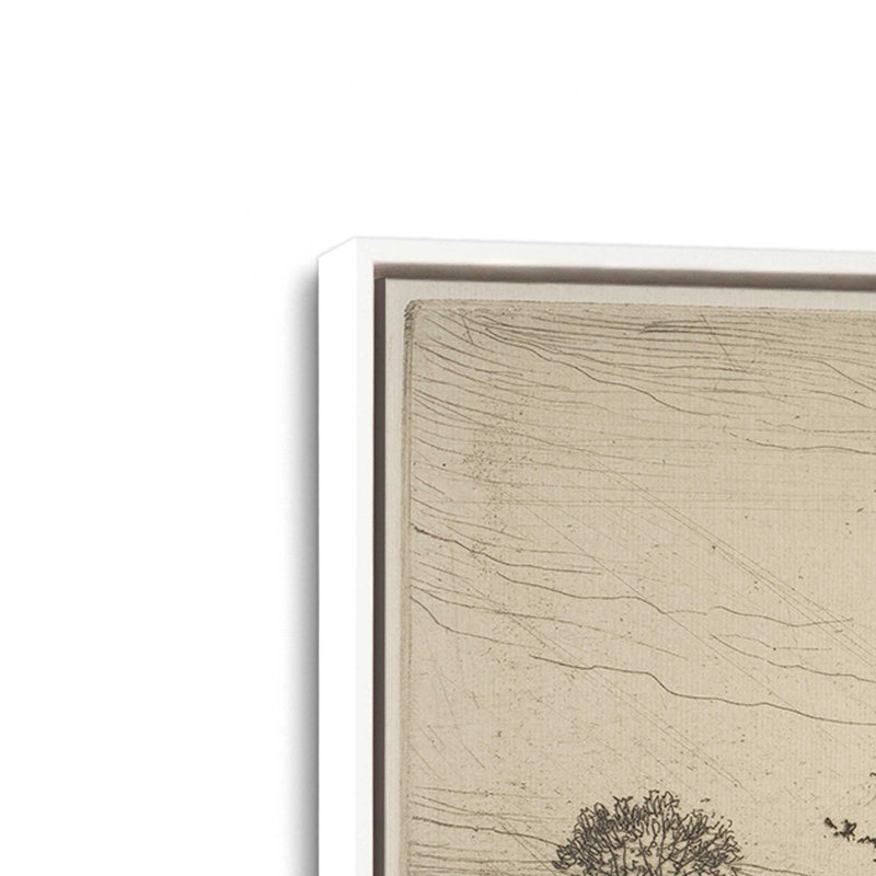 «Autumn's Gray and Melancholy 1884» par Stellar Design Studio, reproduction d'art, L 30 po x H 20 po, Blanc, Toile avec cadre
