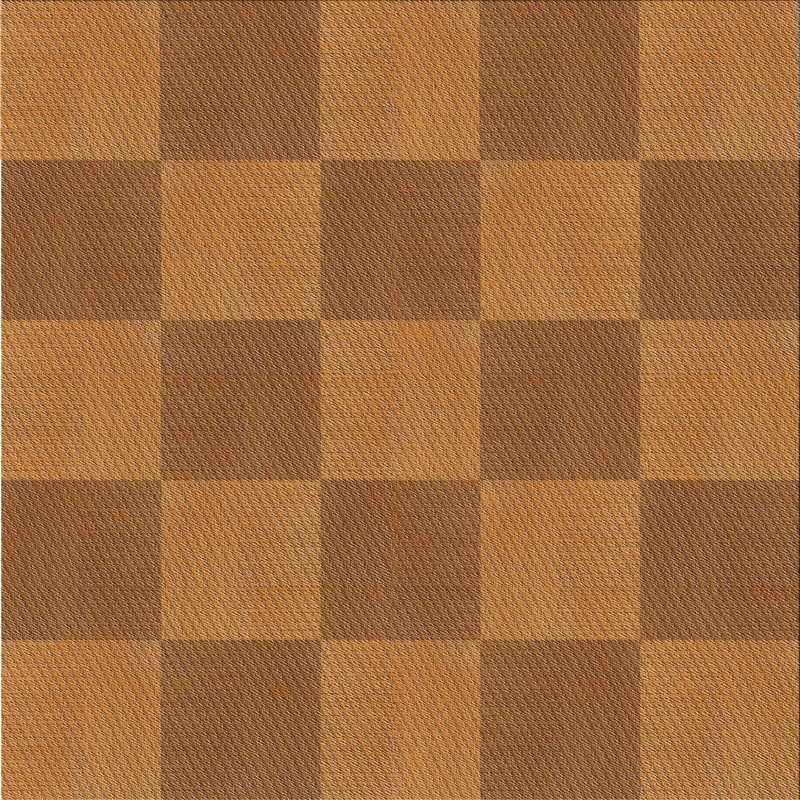 Tapis de zone brun à motif, Carré 4 pi