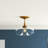 Bellino Glass Semi Flush Mount