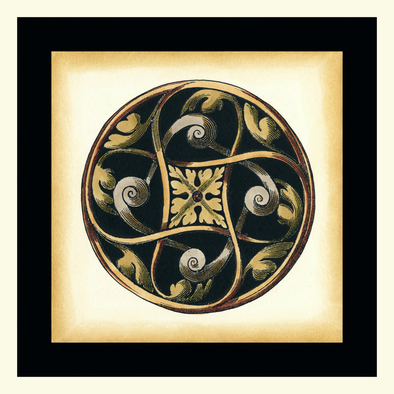 Small - Ornamental Accents V by Vision Studio - Wrapped Canvas Art Prints, 30cm H x 30cm W x 3.8cm D