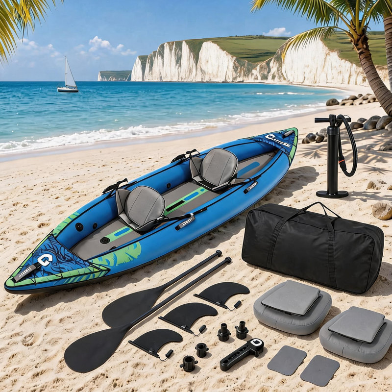 Kayak gonflable pour 2 personnes, avec une capacité de 450 lb