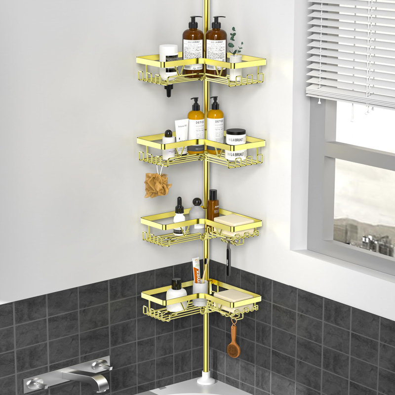 Stainless Steel Shower Caddy, Gold