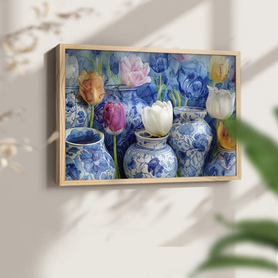 Floral Series-CXVI -Framed Print - Restickable