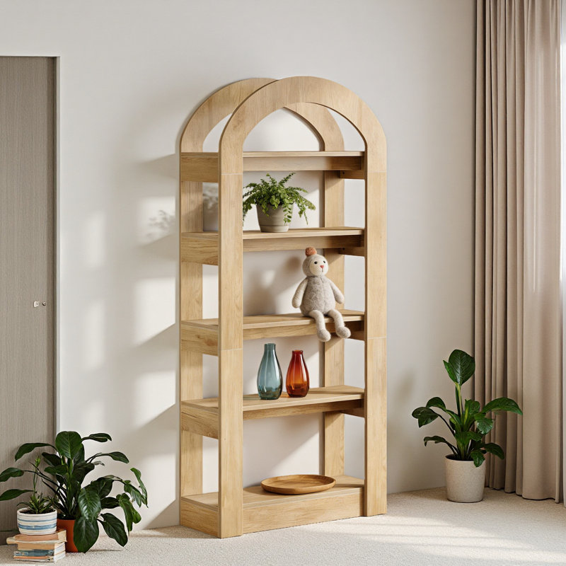 Bibliothèque arquée, bibliothèque à 5 niveaux, bibliothèque polyvalente