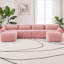 Canapé en forme de U sans os avec éponge à haute densité 32D, fond antidérapant et aucun assemblage requis, canapé modulaire en peluche à 4 places avec combinaison libre et conception ergonomique-290541747