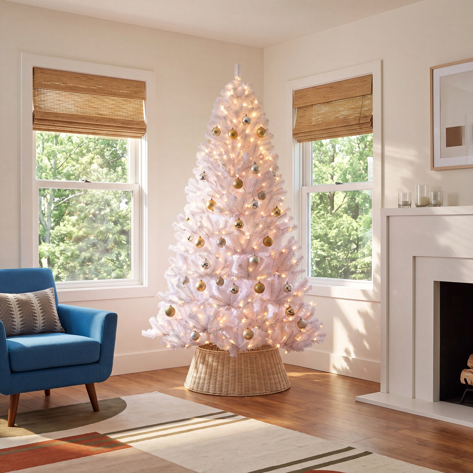 6.5' Pre-Lit Fir Christmas Tree