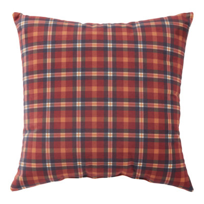 Durwood Plaid Polyester Throw Pillow