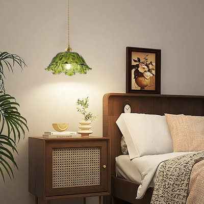 Luminaire suspendu en forme de dôme 1 lumière en métal et verre E26 à hauteur réglable, à intensité variable, homologué ETL