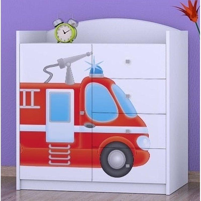 Nielsville Kids 4 - Drawer Combo Dresser, White
