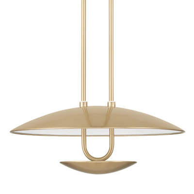 Hunter Sunset Ridge Large Adjustable Modern Gold Pendant Ceiling Light Fixture