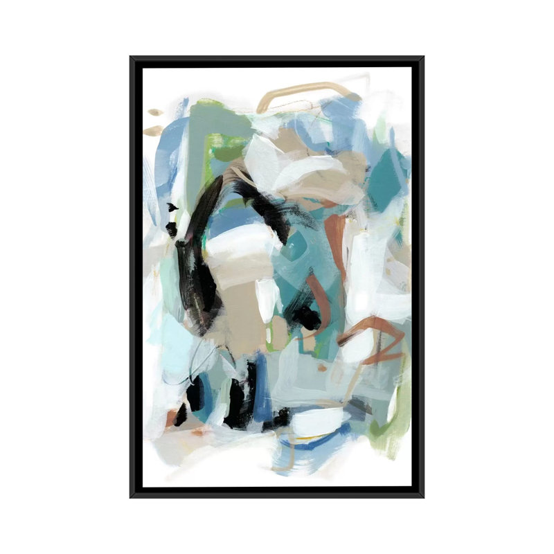 « automne iii », reproduction sur toile, H 26 po x l 18 po x P 1,5 po, Toile avec cadre flottant noir, Pas de tapis