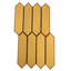 Secret Dimensions 3 in. x 12 in. Diamond Grade Glass Reverse Beveled Subway Decorative Kitchen & Bathroom Wall Tile