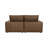 Hadleigh Brown Leather Modular Loveseat
