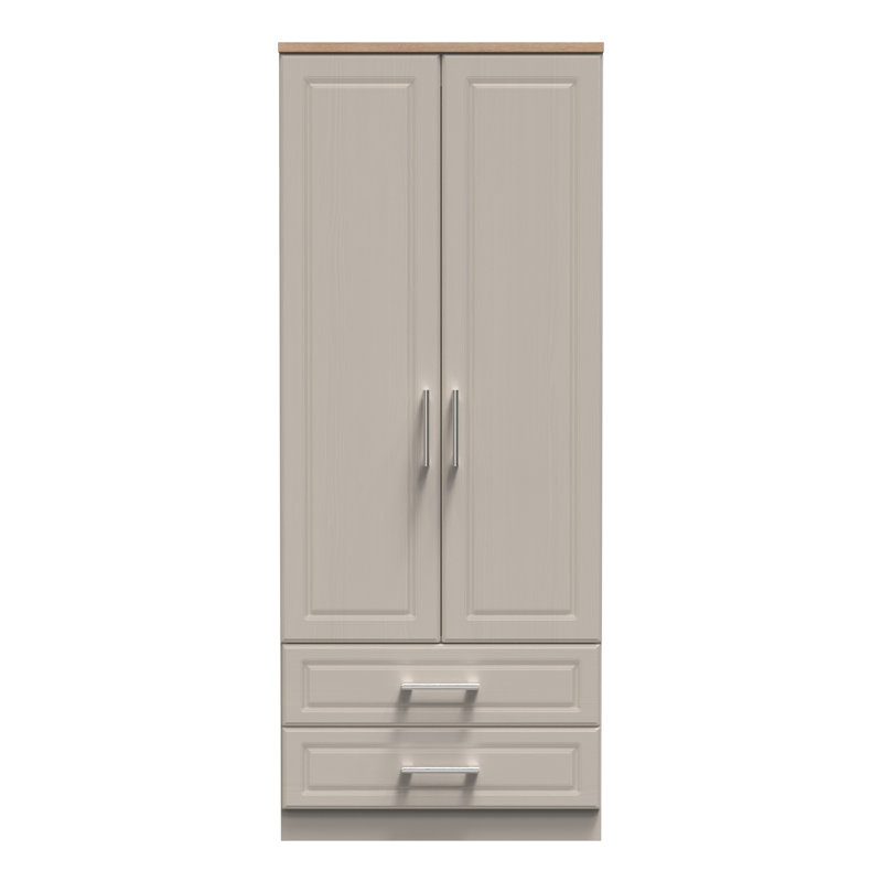 Fully Assembled 3 Door Wardrobe, Kashmir/Oak