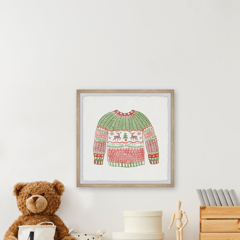 Christmas Day Outfit - Single Picture Frame Painting, 81cm H x 81cm W x 3.81cm D