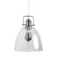 Geissler 1 - Light Silver Clear Glass Dome Suspension Pendant