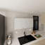 Armoire murale, 2 portes, blanc