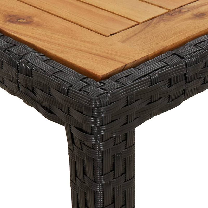 Grandes tables décoratives vidaXL, Noir, H 29,5 po x l 35,4 po x L 74,8 po