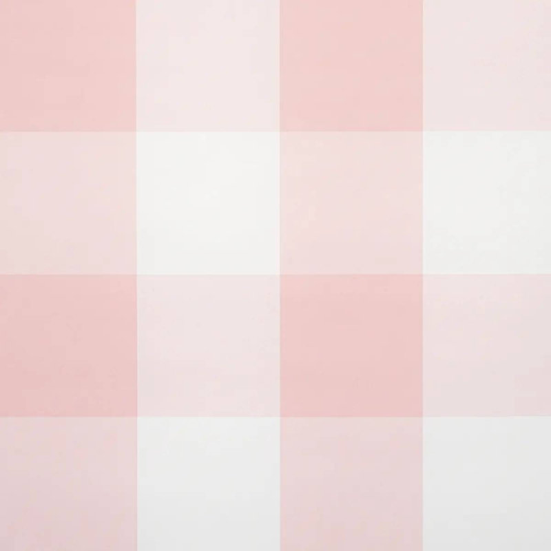 Grand papier peint à carreaux Willa, Rose