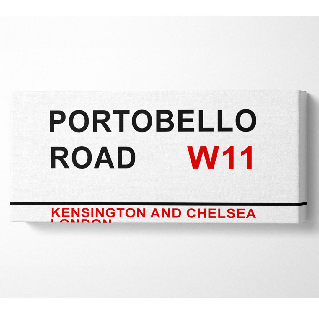 Portobello Road Signs - Kunstdrucke auf Leinwand - Wrapped Canvas