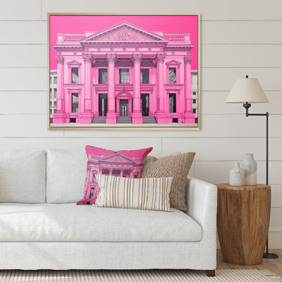 " Pink Blueprint Of London Architecture "