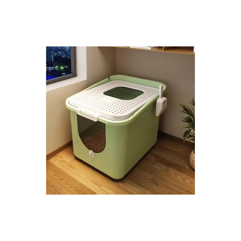 Gower Plastic Litter Box, Green
